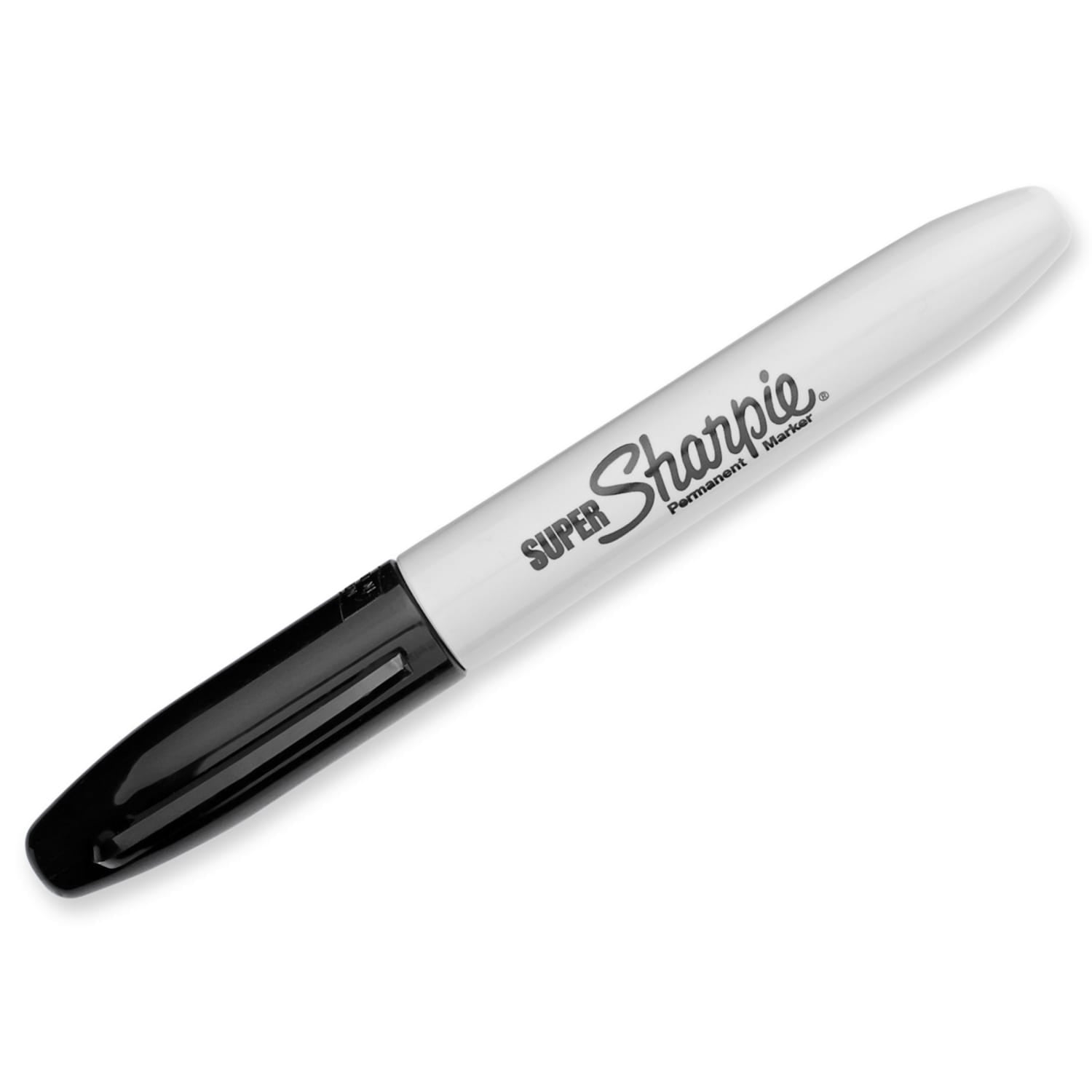 Super Permanent Markers, Fine Point, Black, 12 Count - Image 2