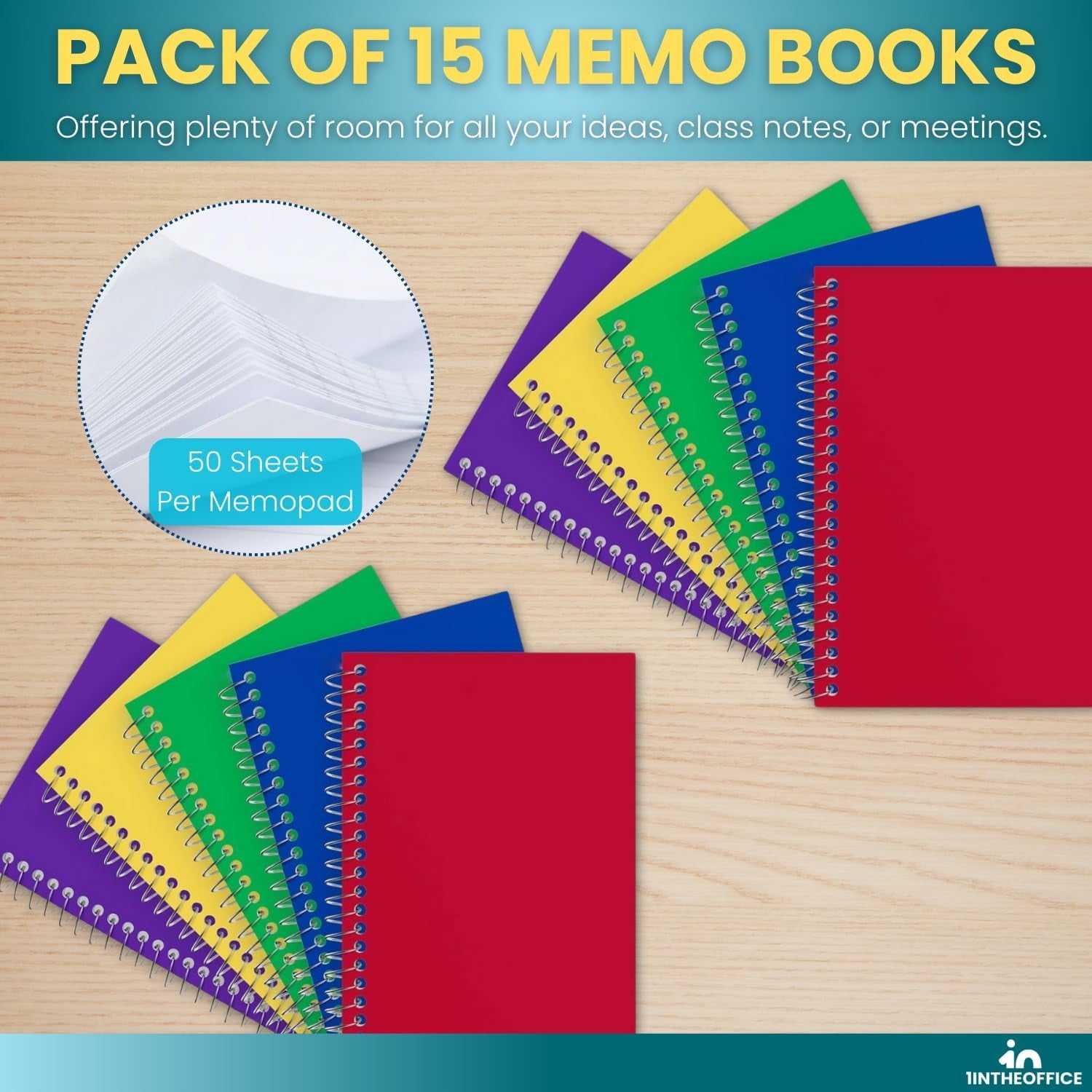 Small Spiral Notebook 4x6 , Spiral Memo Pads, Memo Book, College Ruled, Small Notepads 4X6 inches, Assorted Colors, 5... - Image 6