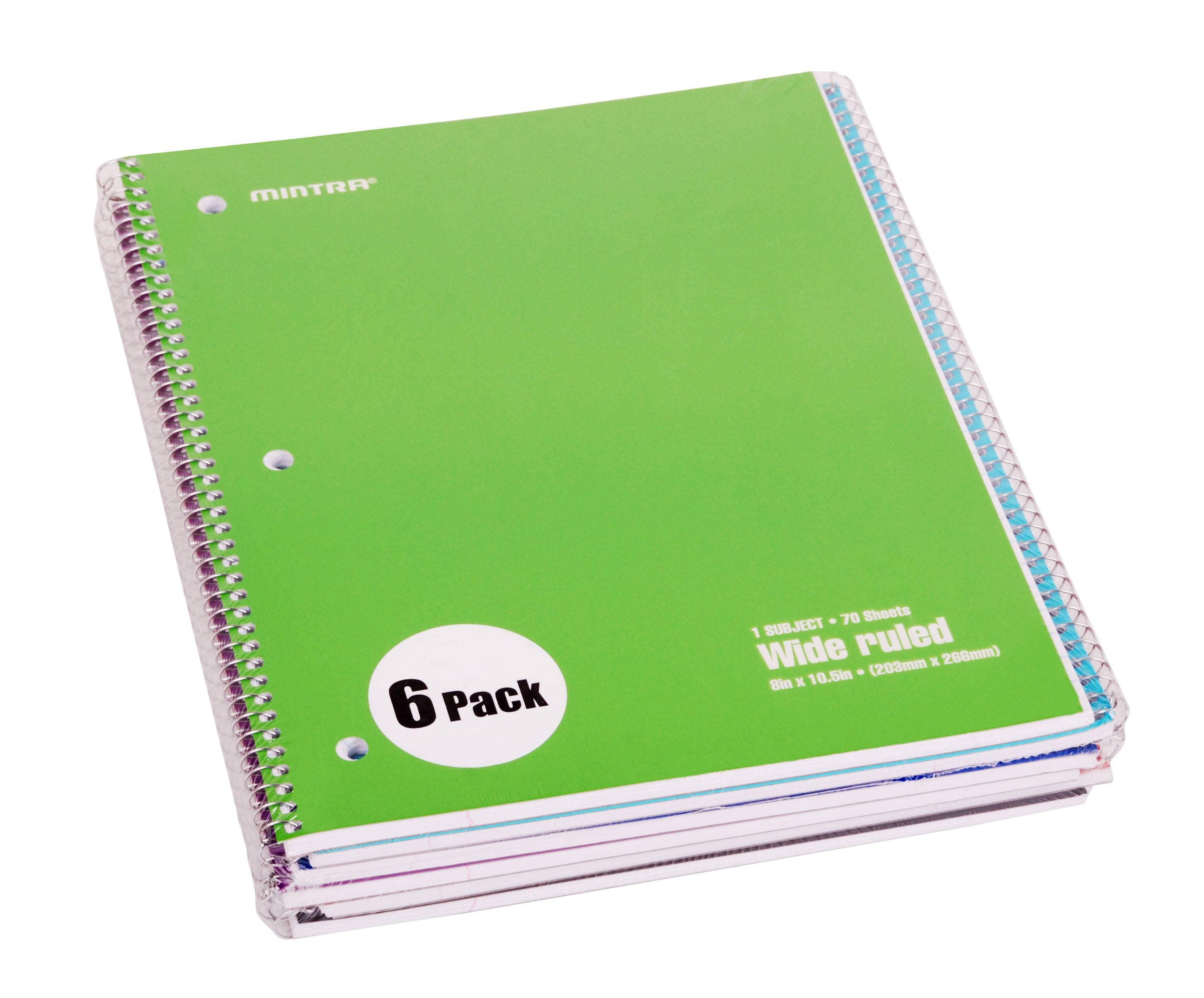 Spiral Notebook - Solid (70 count, 6 Pack) - Image 6