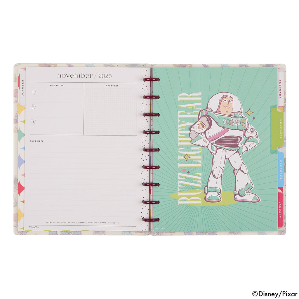 The Happy Planner Toy Story Reach For The Sky Classic Dated Planner (7" x 9.25"), 15 Month October 2025-December 2026, Disc Bound - Image 5