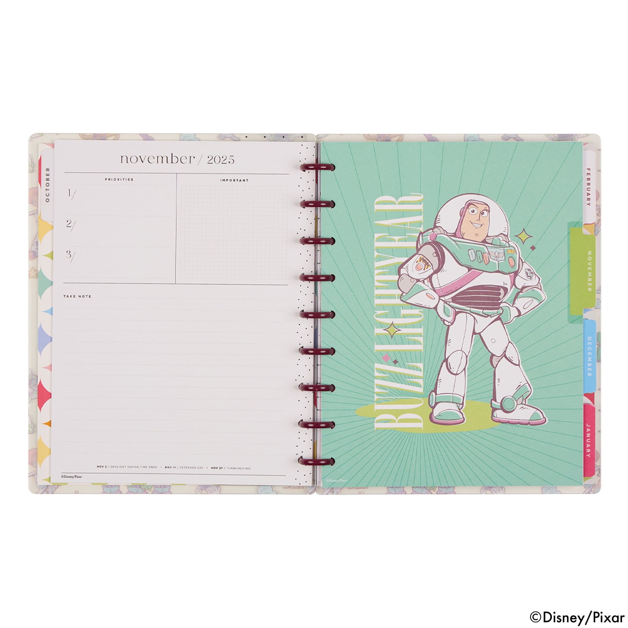The Happy Planner Toy Story Reach For The Sky Classic Dated Planner (7" x 9.25"), 15 Month October 2025-December 2026, Disc Bound - Image 5