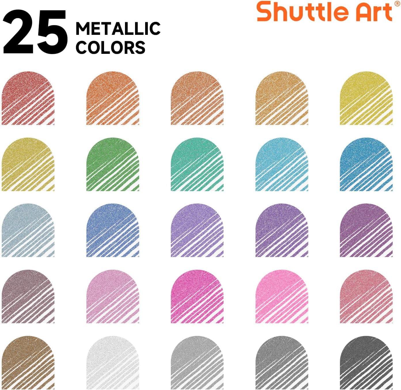 Metallic Gel Pens, 50 Pack - Image 3