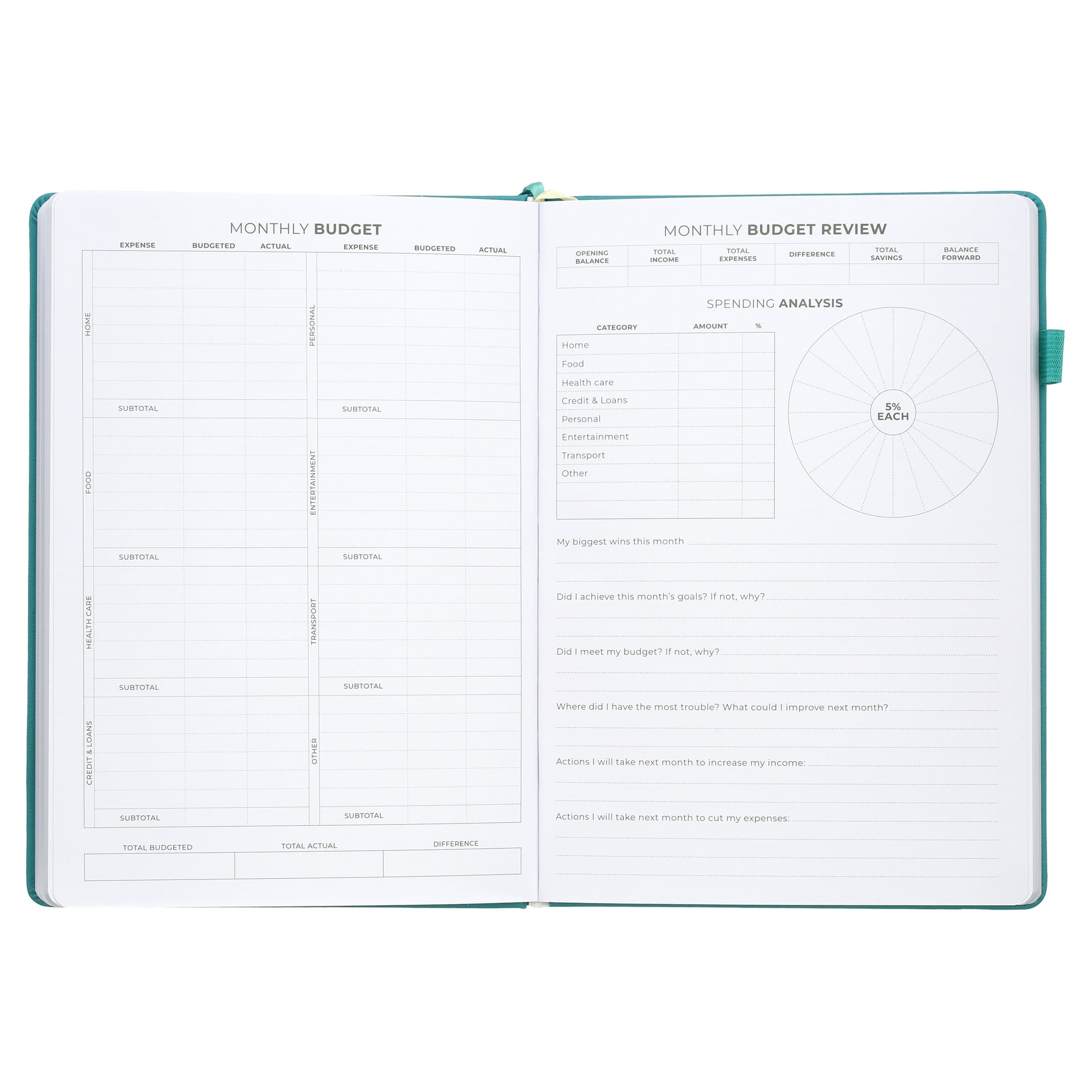 Clever Fox Budget Planner Pro - Financial Organizer + Cash Envelope Budget System. Monthly Finance Journal, Expense Tracker & Personal Accou - Image 6