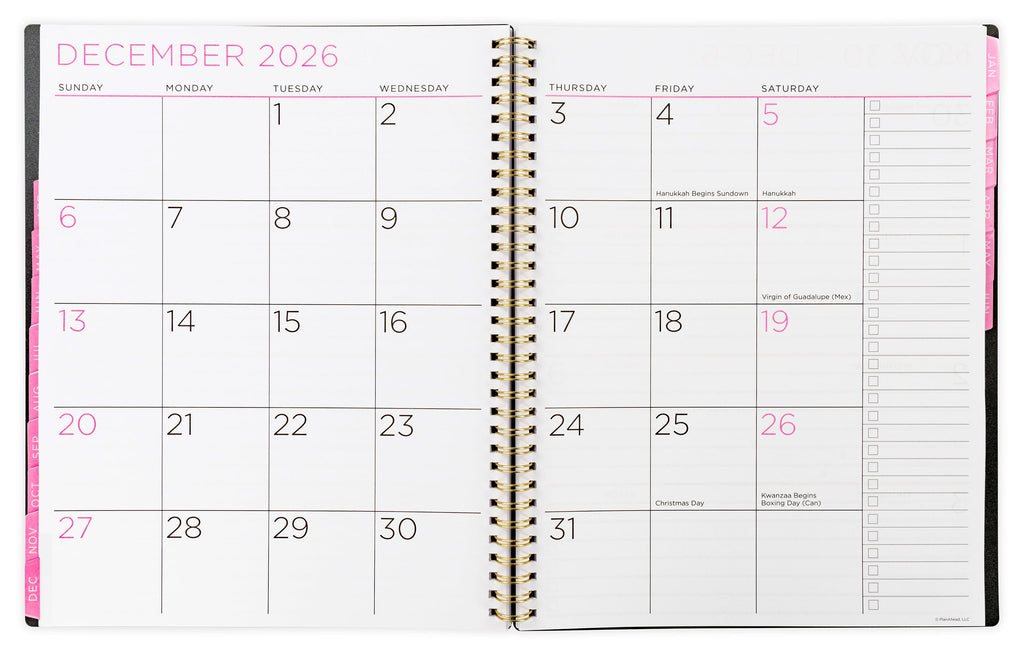 See It Bigger M/W Planner, Large (9" x 11.25"), Black, 15-Month: Apr 2026 - Jun 2027 - Image 5