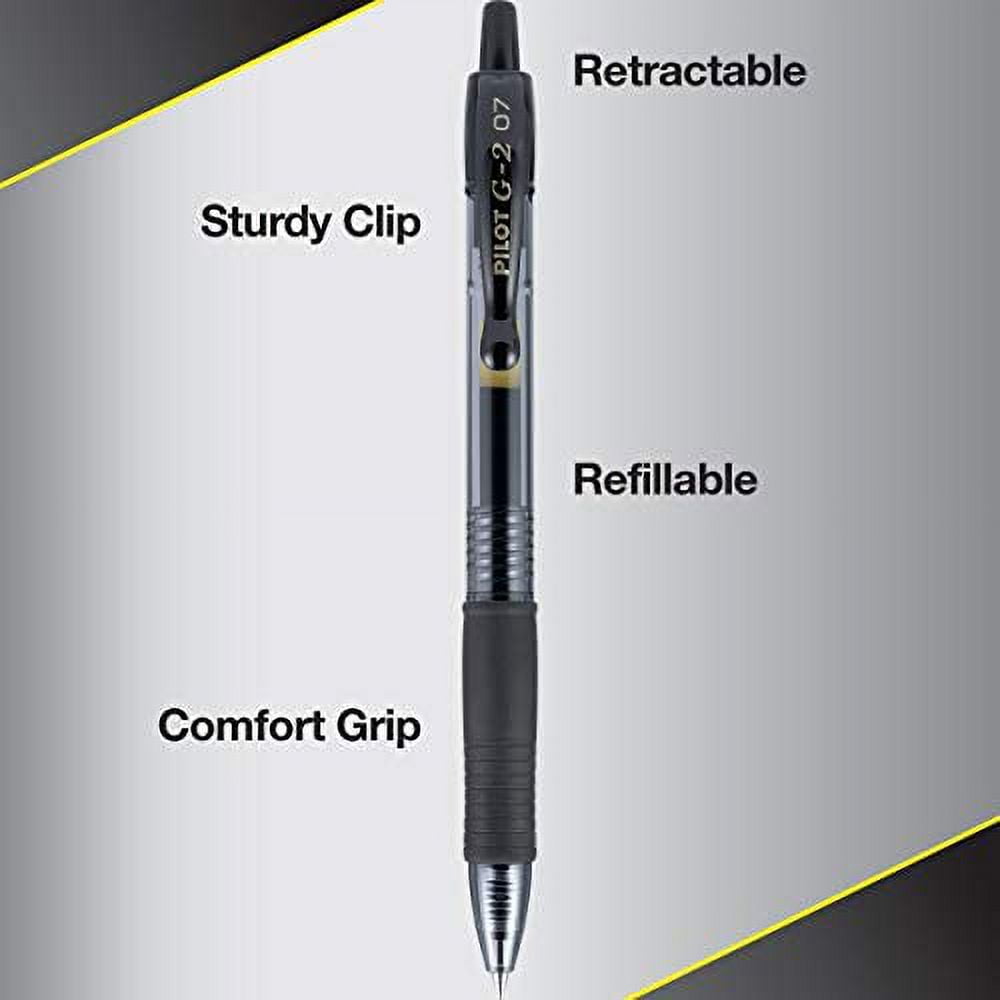 Pilot G2 Premium Retractable Gel Pens, Fine Point, 0.7 mm, Assorted Ink, 8 Count - Image 2