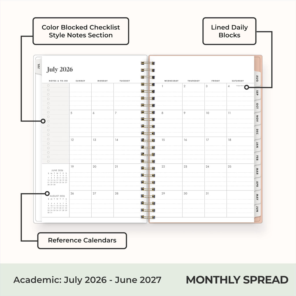 The Everygirl 2026-2027 Weekly and Monthly Academic Year Planner Calendar, July 2026 - June 2027, 5" x 8", Flexible C... - Image 4