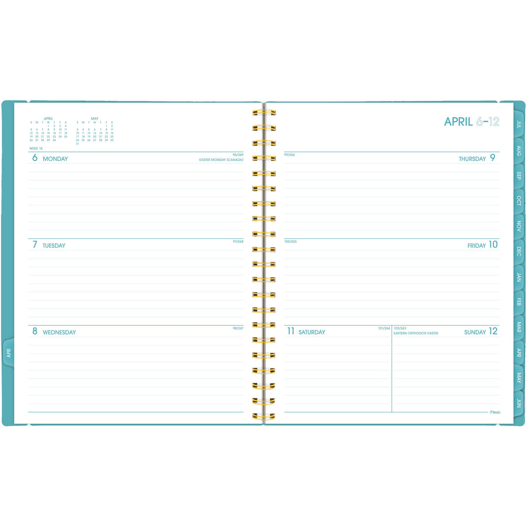 Tranquil Turquoise Planner, 2026-2027, 8.5" x 11" - Image 3