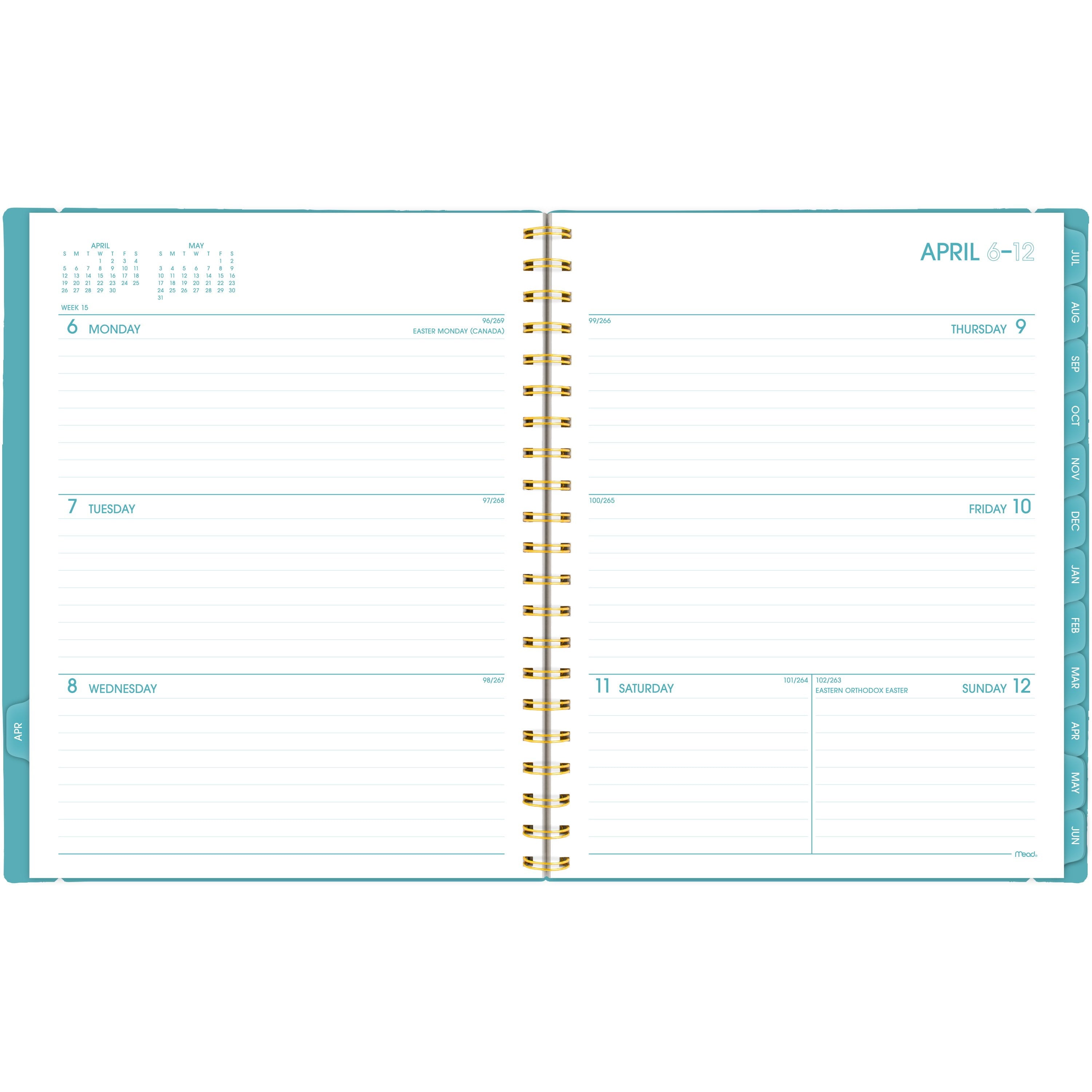 Tranquil Turquoise Planner, 2026-2027, 8.5" x 11" - Image 3