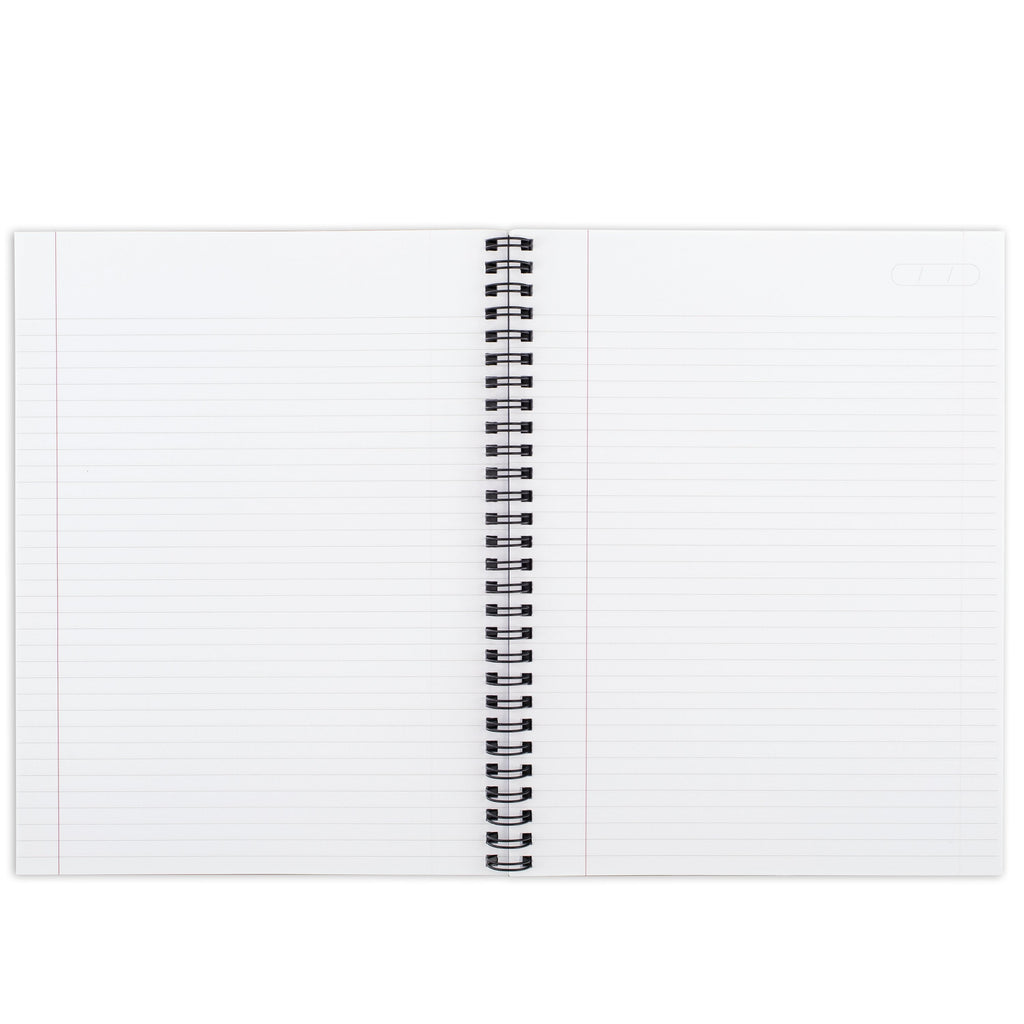 Business Notebook, 6.5" x 8.25", Gunmetal, Flexible Cover, Wirebound, 80 Sheets - Image 4