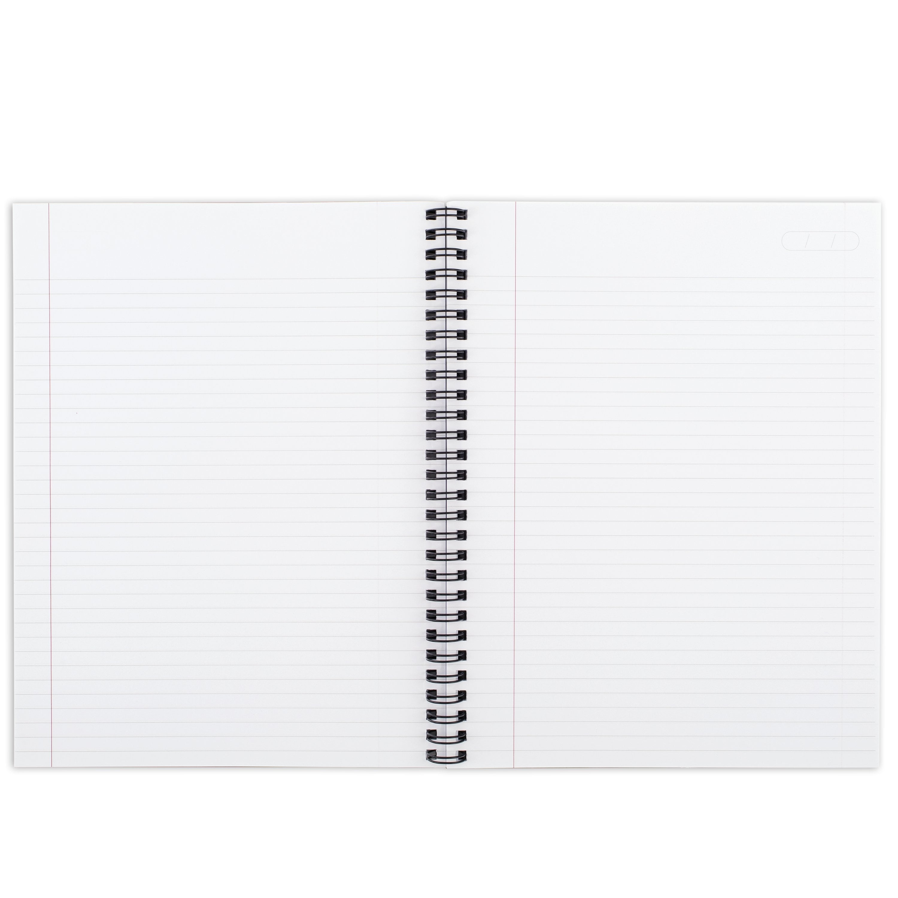 Business Notebook, 6.5" x 8.25", Gunmetal, Flexible Cover, Wirebound, 80 Sheets - Image 4
