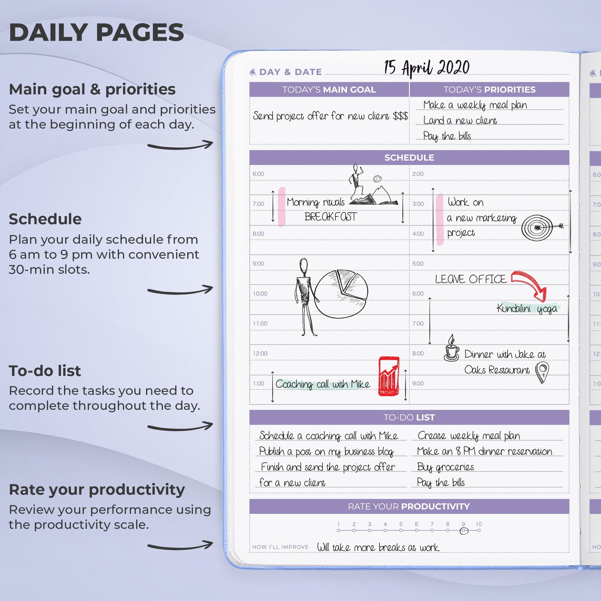 Clever Fox Daily Planner 2nd Edition - Image 4