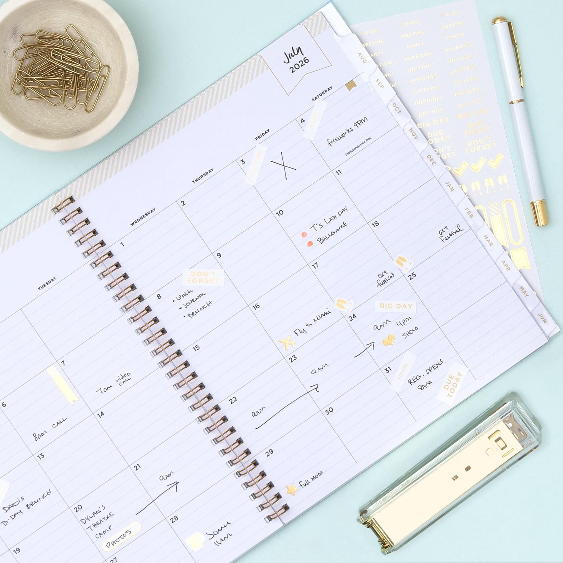 2026-2027 Monthly Academic Year Planner Calendar, July 2026 - June 2027, 8" x 10", Monthly Layout, Flexible Cover, Wi... - Image 2