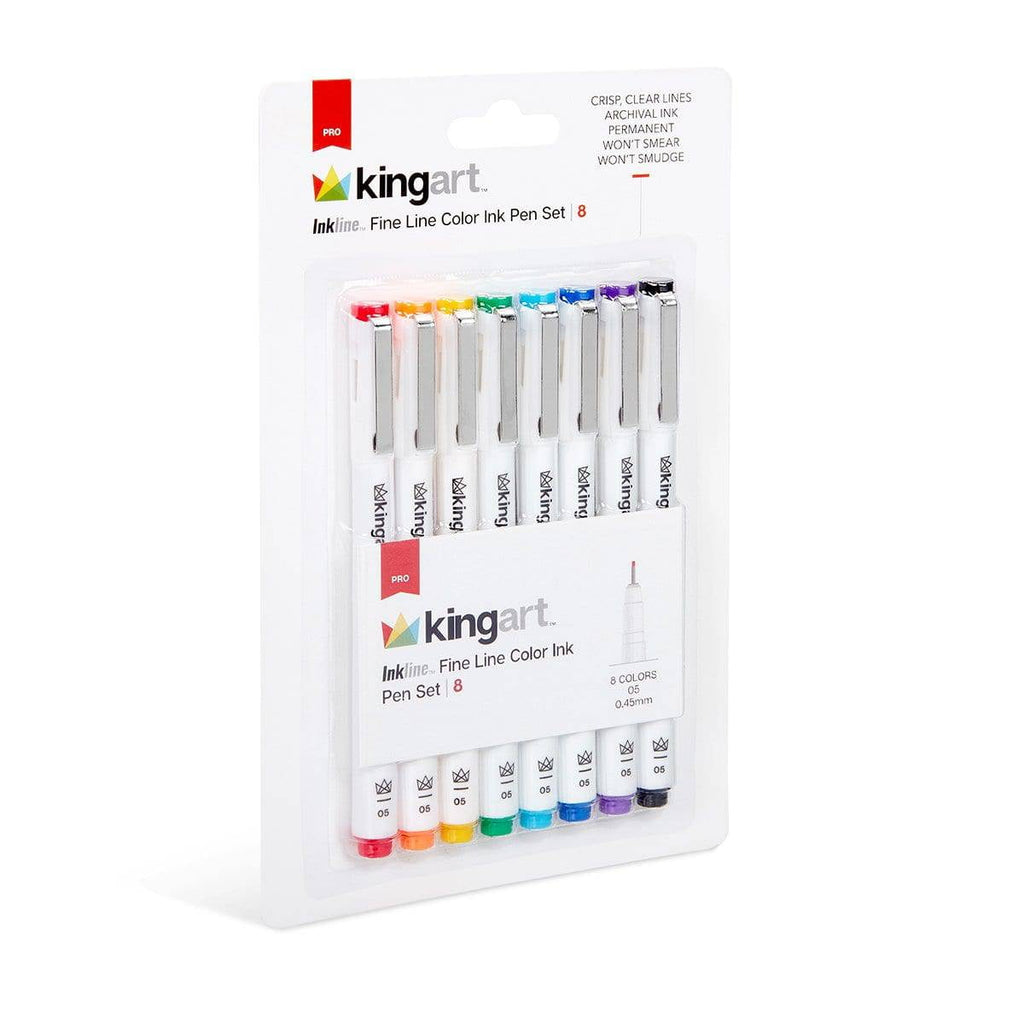 Inkline Fine Line Art Pens Set 8 Colors, Archival Japanese Ink Drawing Markers, Art Supplies - Image 6