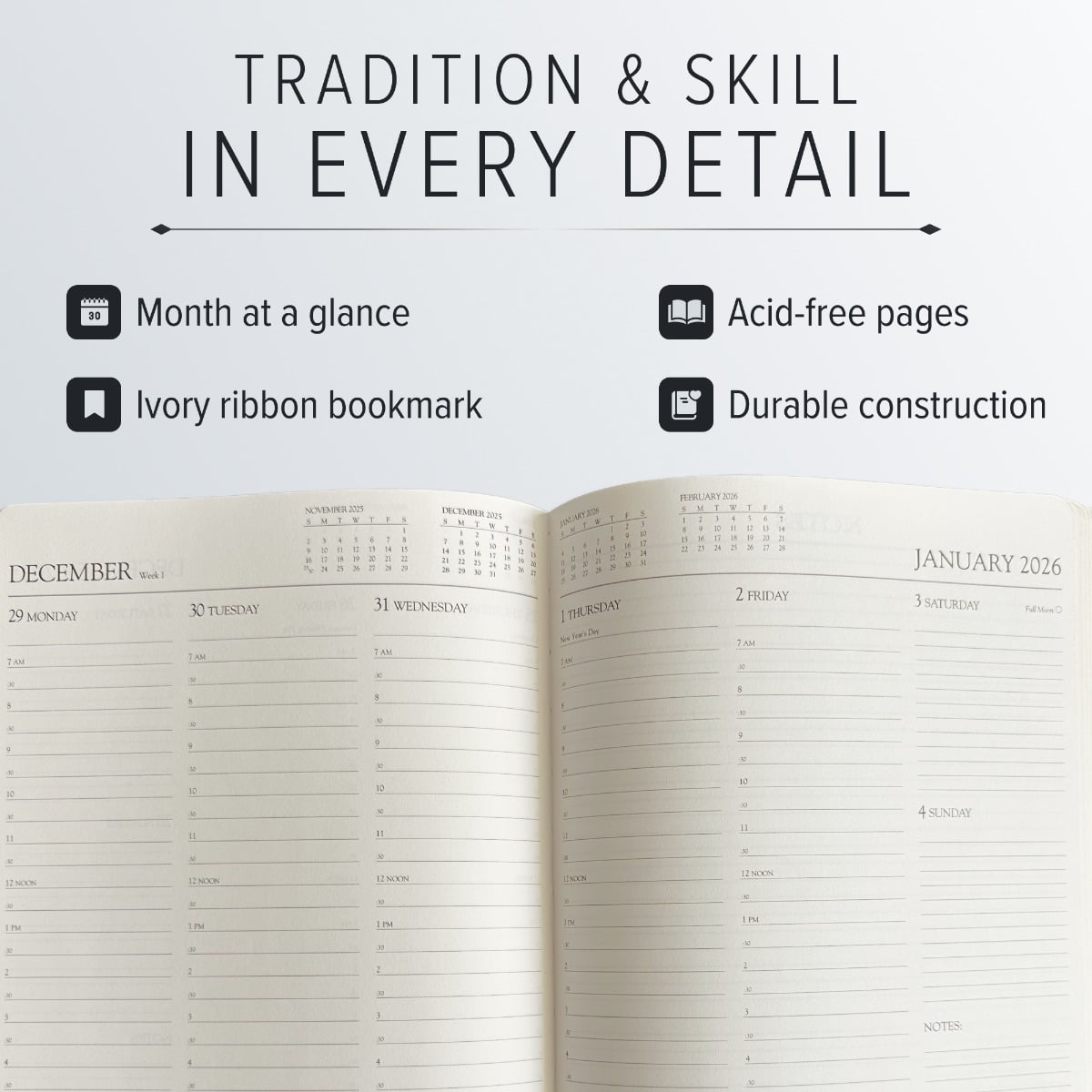 Professional Planner 2026 - Acadia Tan - 9x7" - Image 5