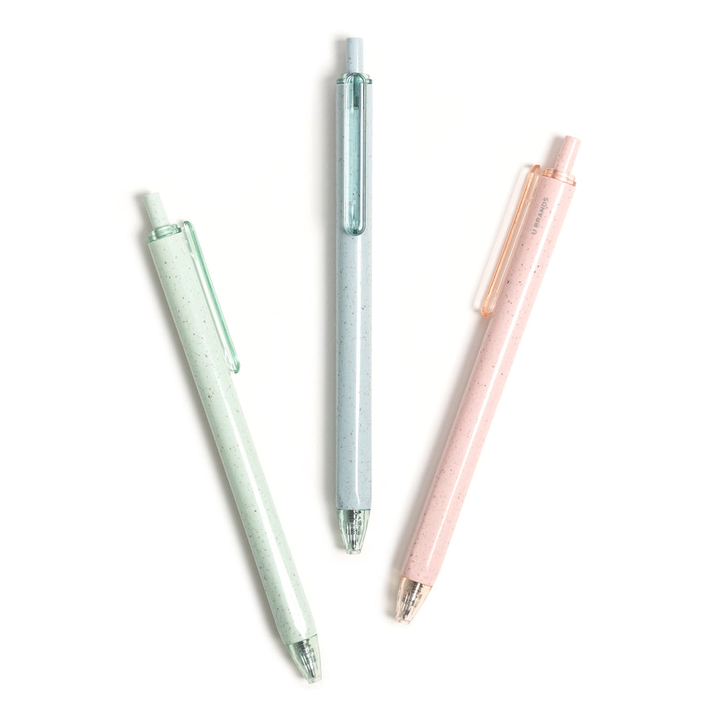 U Brands U-Eco Gel Pen, Black Ink, Pastel Speckle, 4 Count, 0.7mm - Image 4