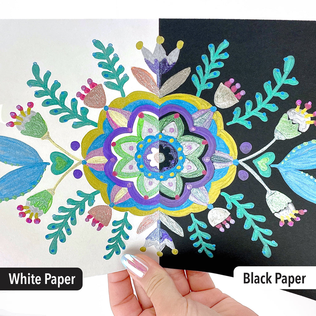 Metallic & Glitter Art Markers for Kids, 12 Pieces - Image 3