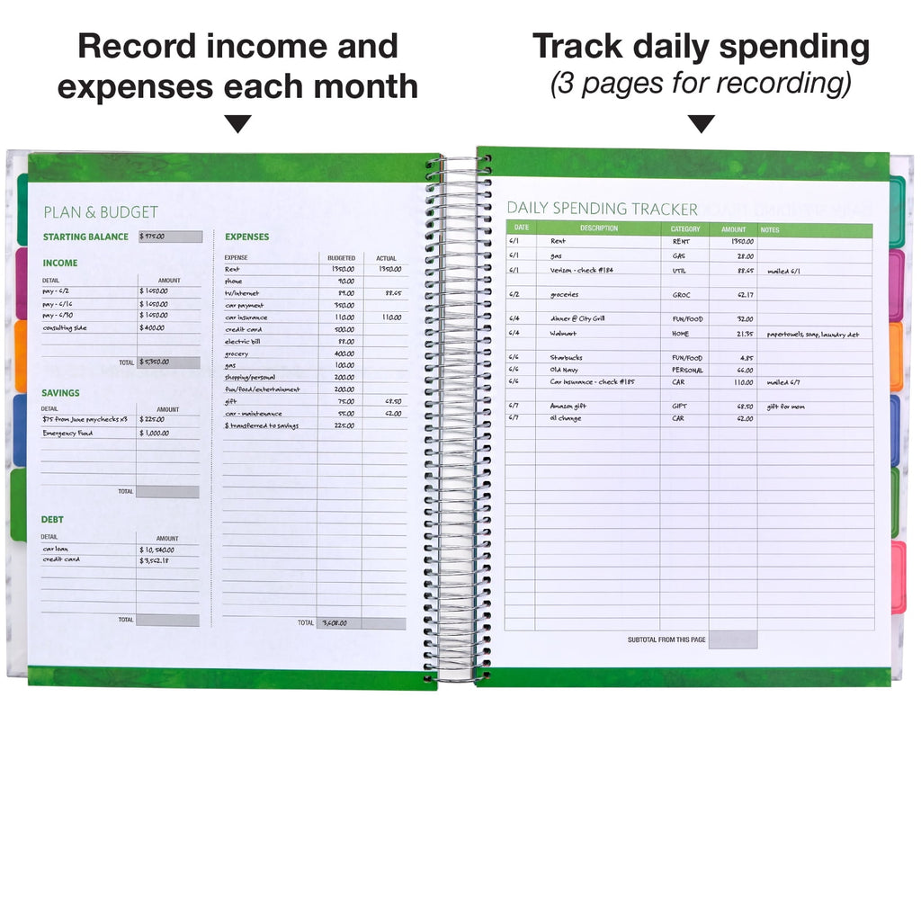 Budget Planner & Monthly Bill Organizer With 12 Envelopes and Pockets. Expense Tracker Notebook and Financial Planner Budget Book to Control - Image 6