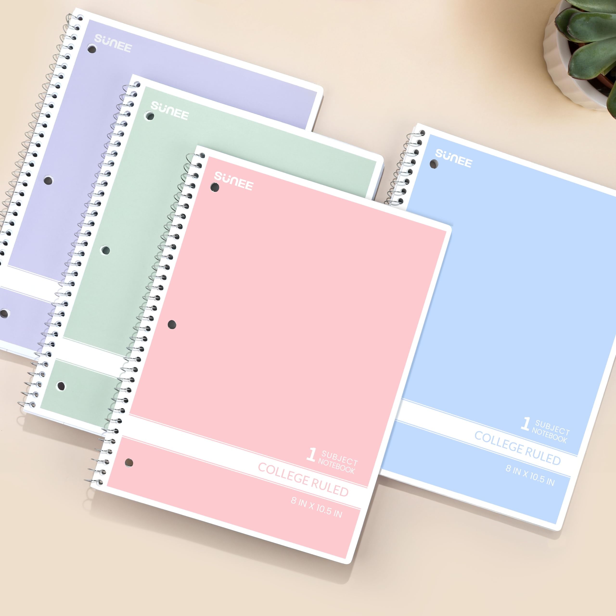 Spiral Notebook, Thick Durable 1-Subject notebook,8 x 10.5 Inches, 70 Sheets, 4 Packs - Image 5