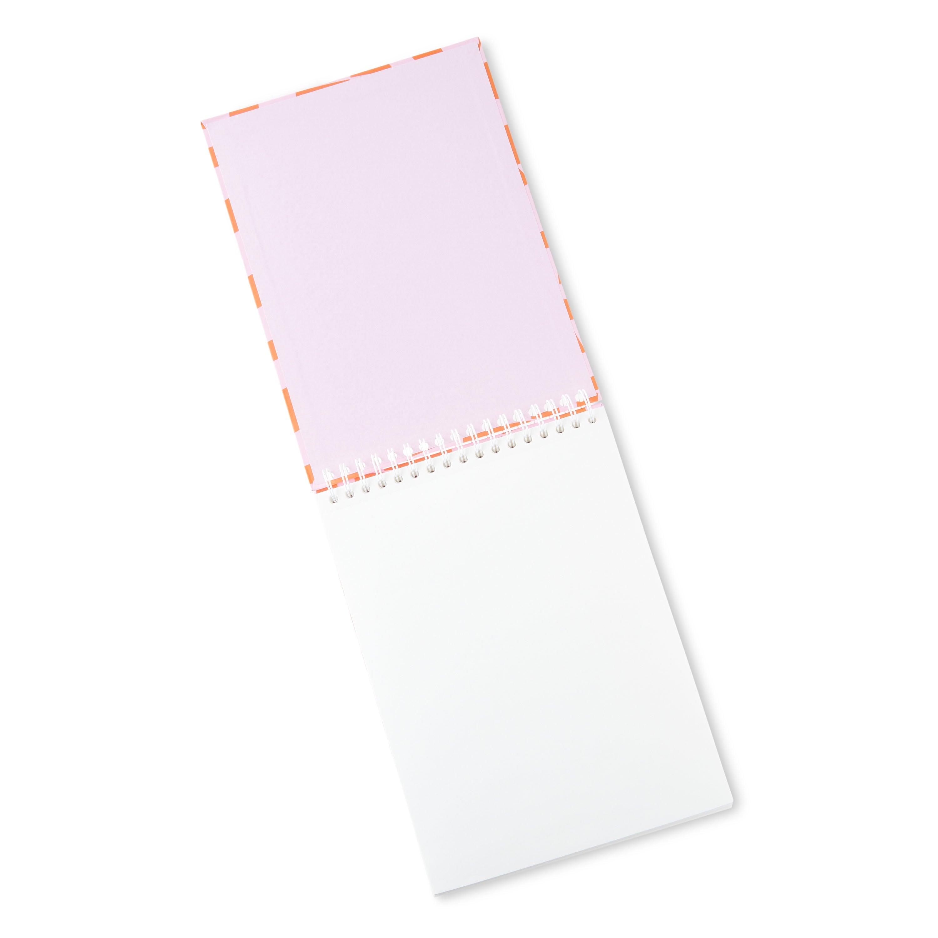 Fashion Sketchbook, Pink and Orange Checkered Print, 120 Sheets, 240 Pages, 9" x 12" - Image 2