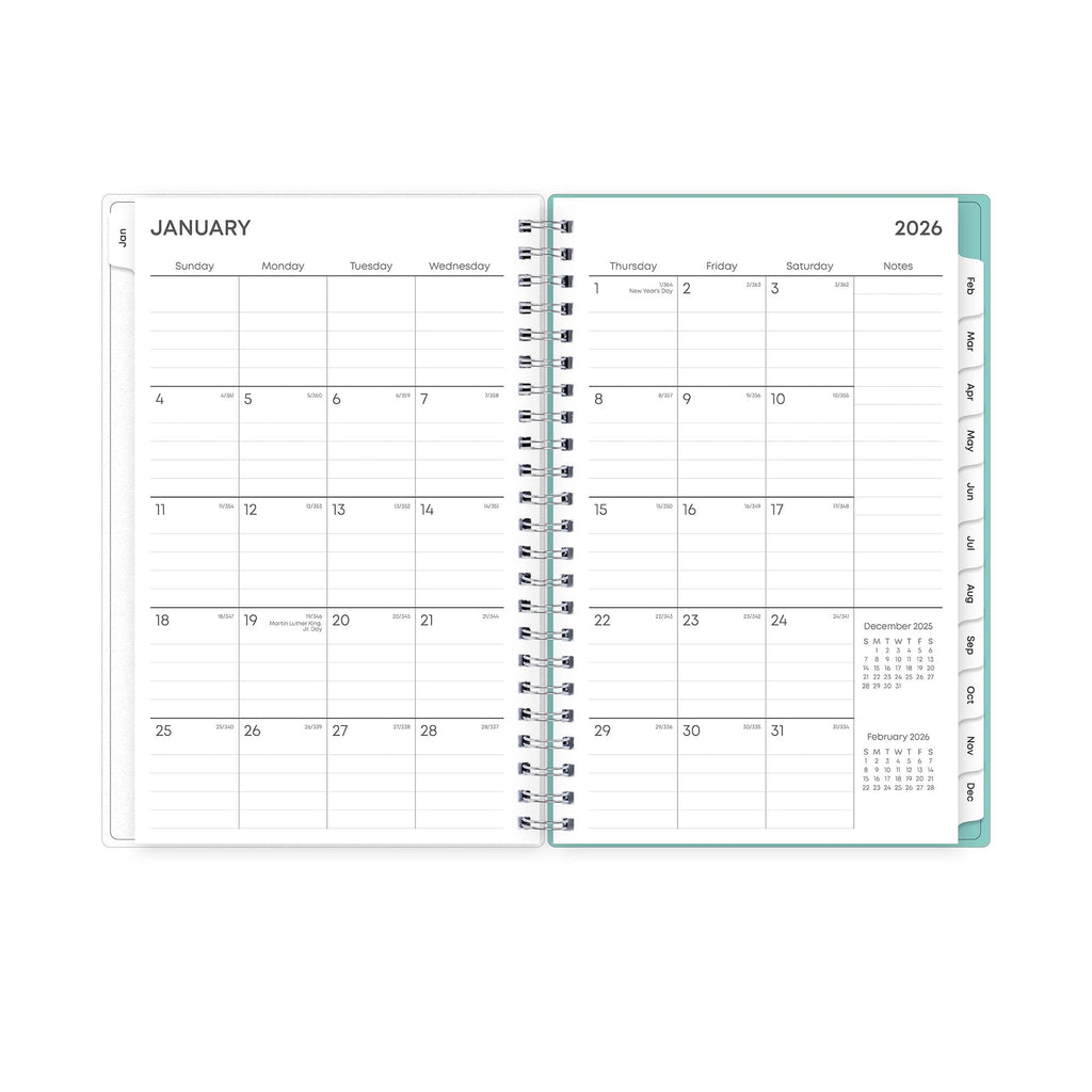 2026 Weekly and Monthly Planner Calendar, January 2026 - December 2026, 5" x 8", Flexible Frosted Cover, Laminated Ta... - Image 4