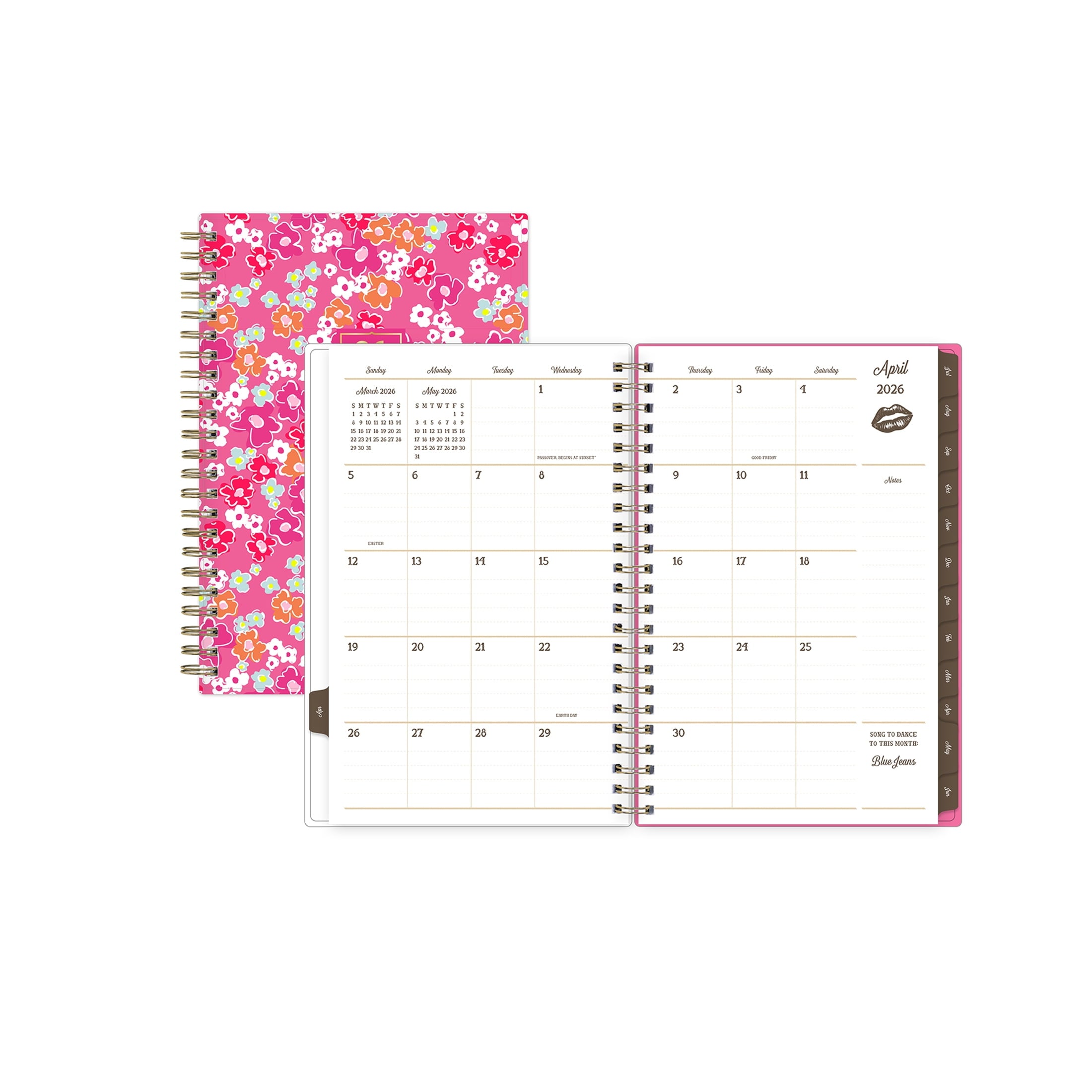 for Monthly Weekly Planner, 5" x 8", Jess Pink 15-Month (April 2026 - June 2027) - Image 3